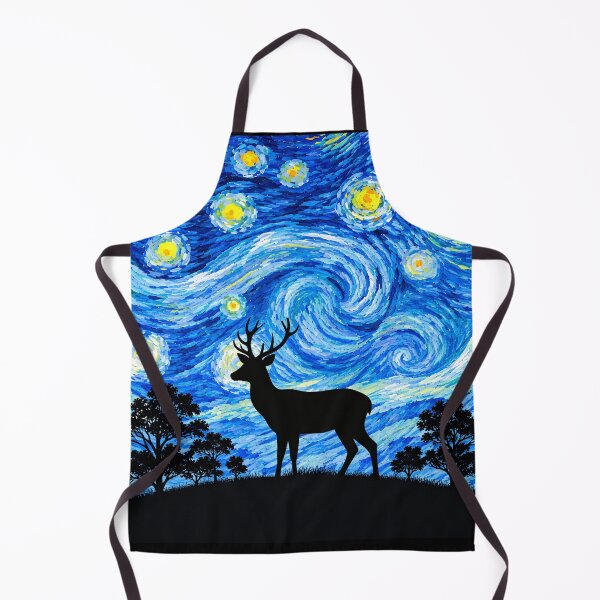 Item preview, Funny Deer Starry Night Painting Moon Star Zoo Boys Girls designed and sold by FurryHavenPH.