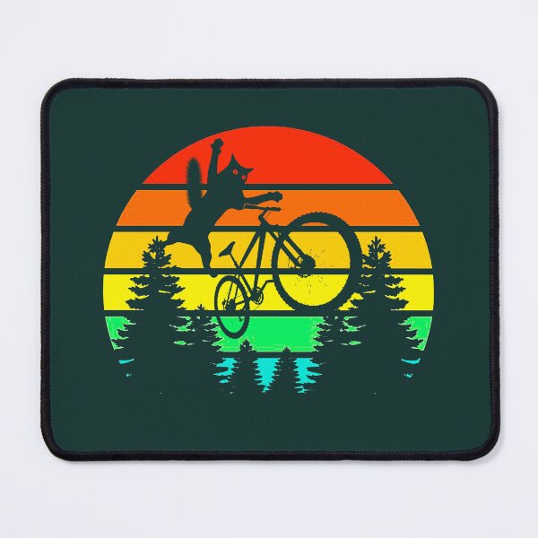 Item preview, Happy pet design: downhill MTB jumping cat designed and sold by UrbanTRIP.