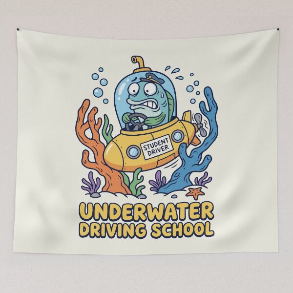 Item preview, underwater driving school designed and sold by Trippin-Tito's.