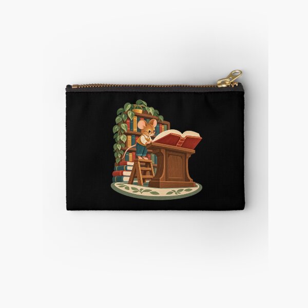 Item preview, Cozy Library Mouse Reading a Giant Book designed and sold by AMICO77.