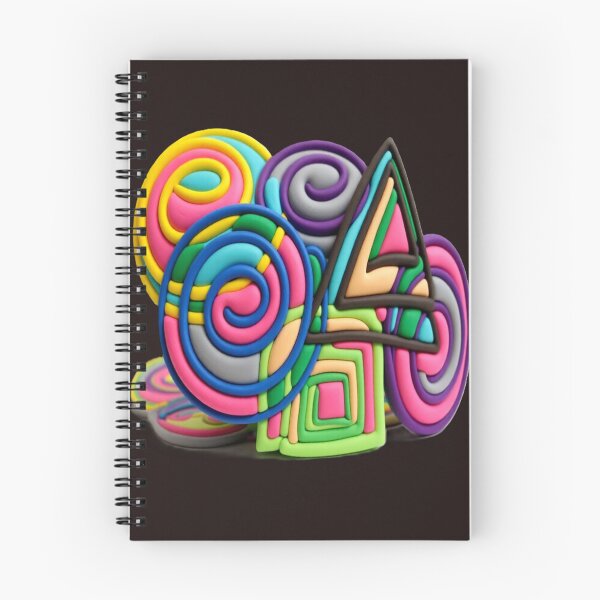 Item preview, spiral symphony C colorful geometric spiral abstract design designed and sold by SmashingDeals.