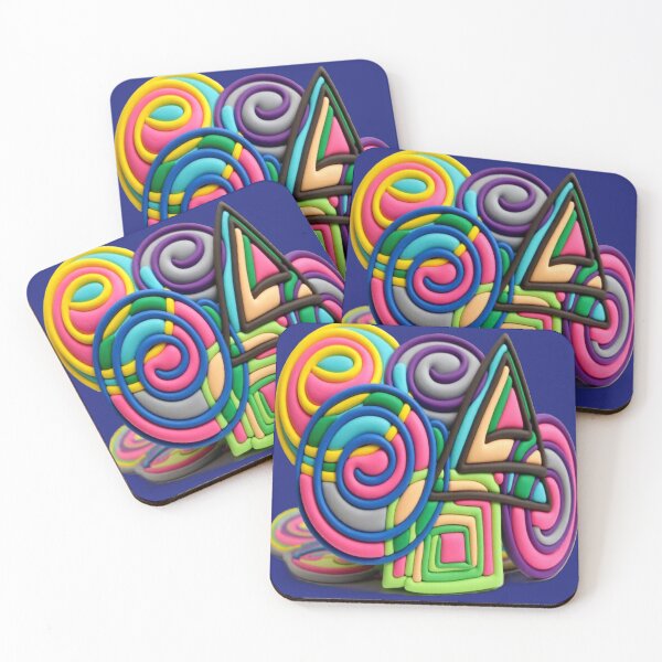 Item preview, spiral symphony C colorful geometric spiral abstract design designed and sold by SmashingDeals.