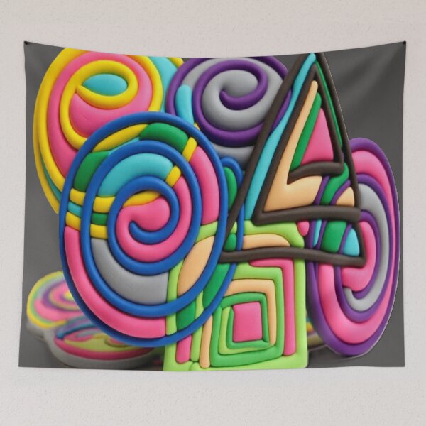Item preview, spiral symphony C colorful geometric spiral abstract design designed and sold by SmashingDeals.