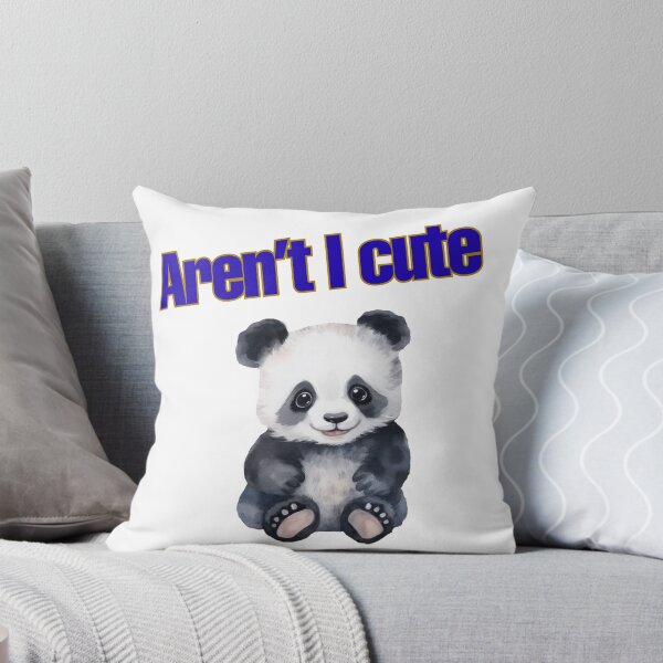 Item preview, Aren't I Cute Baby Panda Watercolor designed and sold by Tobietales.