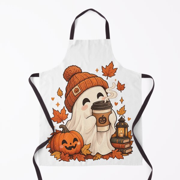 Item preview, Cozy Halloween Ghost Pumpkin Halloween Coffee Lover Fall Season Design designed and sold by Drifka.