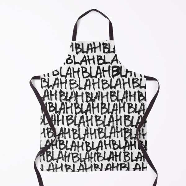 Item preview, Blah Blah Blah Handwritten Pattern – Black and White Repeat Typography Design designed and sold by EatPrayLive.
