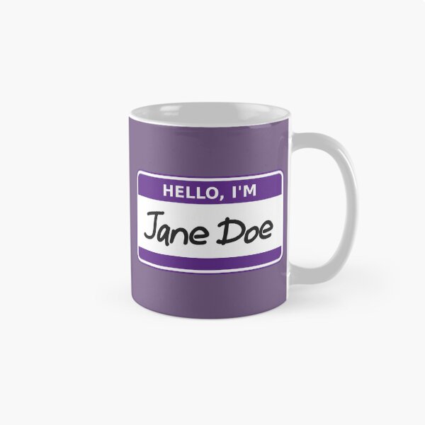 Item preview, I'm Jane Doe Name Sticker  designed and sold by RareSquareBearArts.