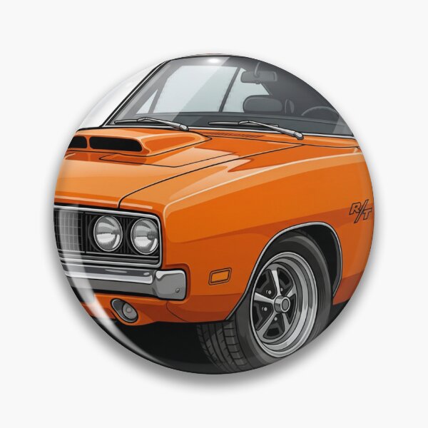 Item preview, 1969 Dodge Charger RT Orange Muscle Car Sticker designed and sold by Fixnovaguide.