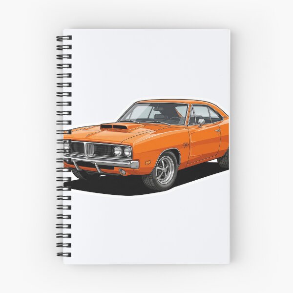 Item preview, 1969 Dodge Charger RT Orange Muscle Car Sticker designed and sold by Fixnovaguide.