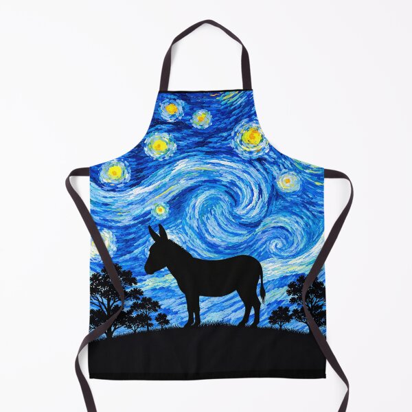 Item preview, Funny Donkey Starry Night Painting Moon Star Zoo Boys Girls designed and sold by FurryHavenPH.