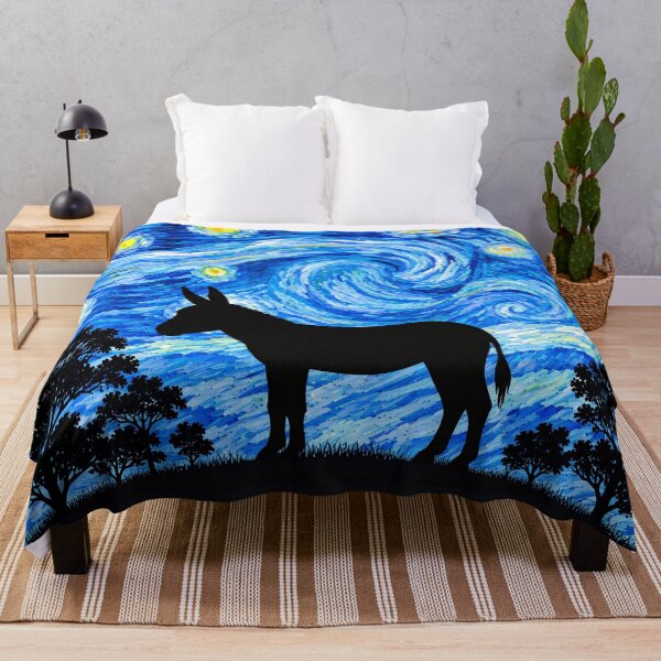 Item preview, Funny Donkey Starry Night Painting Moon Star Zoo Boys Girls designed and sold by FurryHavenPH.