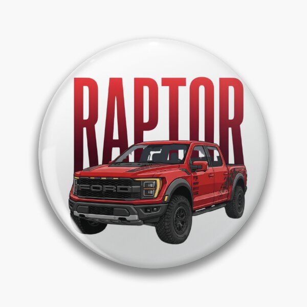 Artikelvorschau, Ford F-150 Raptor R Offroad-Truck, roter 4x4 Pickup, Kunst entworfen und verkauft von Motorline44.