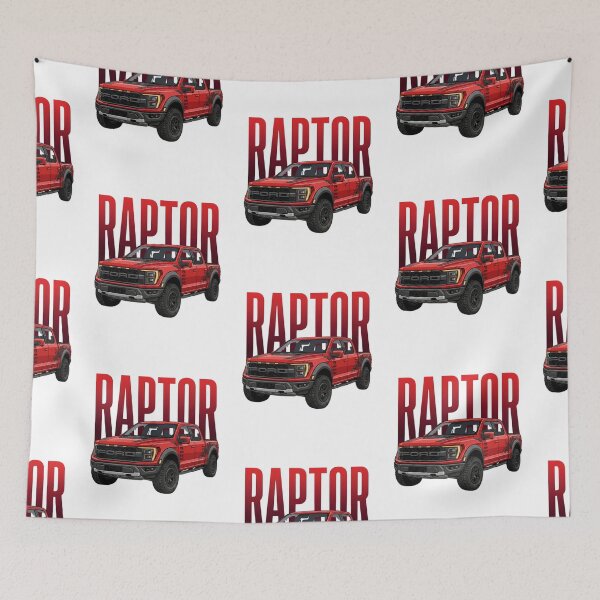 Aperçu de l'œuvre Ford F-150 Raptor R Camion tout-terrain rouge 4x4 Pickup Art créée et vendue par Motorline44.