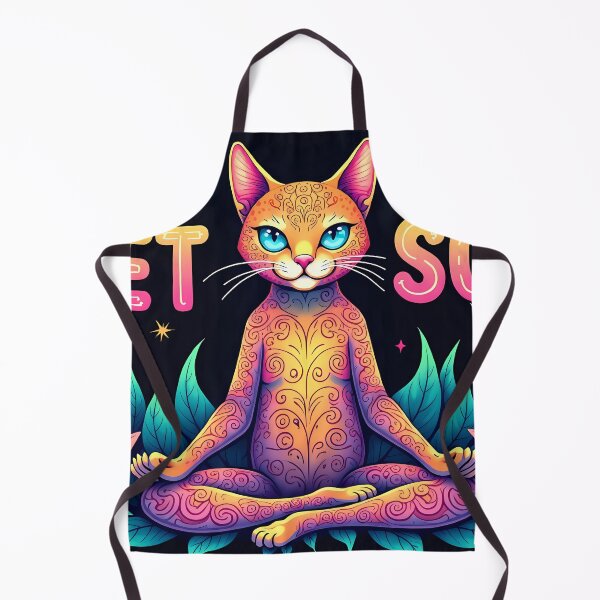 Item preview, Quiet Soul Meditating Yoga Cat designed and sold by JUANshop0331.