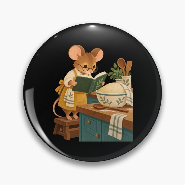 Item preview, Cozy Mouse Reading a Recipe in the Kitchen designed and sold by AMICO77.