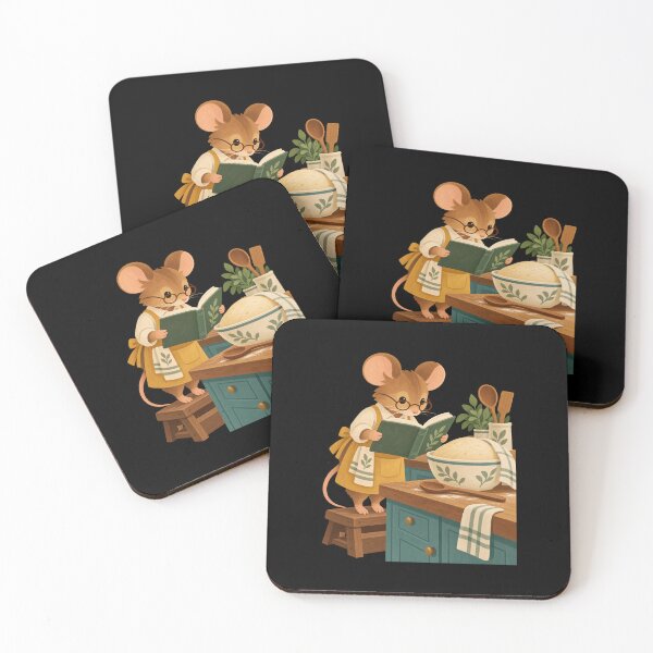 Item preview, Cozy Mouse Reading a Recipe in the Kitchen designed and sold by AMICO77.