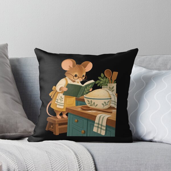 Item preview, Cozy Mouse Reading a Recipe in the Kitchen designed and sold by AMICO77.