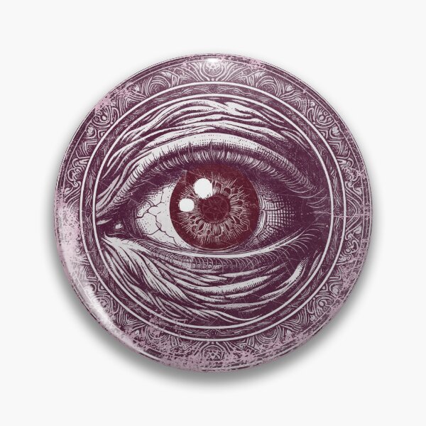 Item preview, Gothic Evil Eye Illustration Dark Rune Art Pink designed and sold by Ghoul Enterprises.