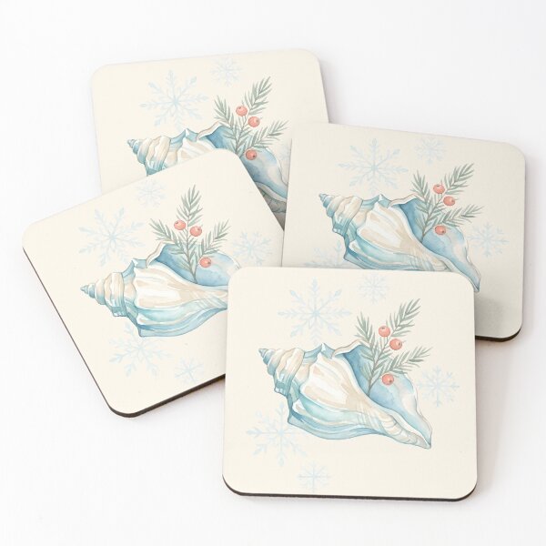 Item preview, Christmas Seashell – Coastal Holiday Beach Christmas Design designed and sold by Sea Gem.