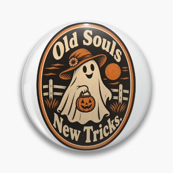 Item preview, Old Souls New Tricks Vintage Cottagecore Ghost Halloween  designed and sold by Neon Bones Studio.