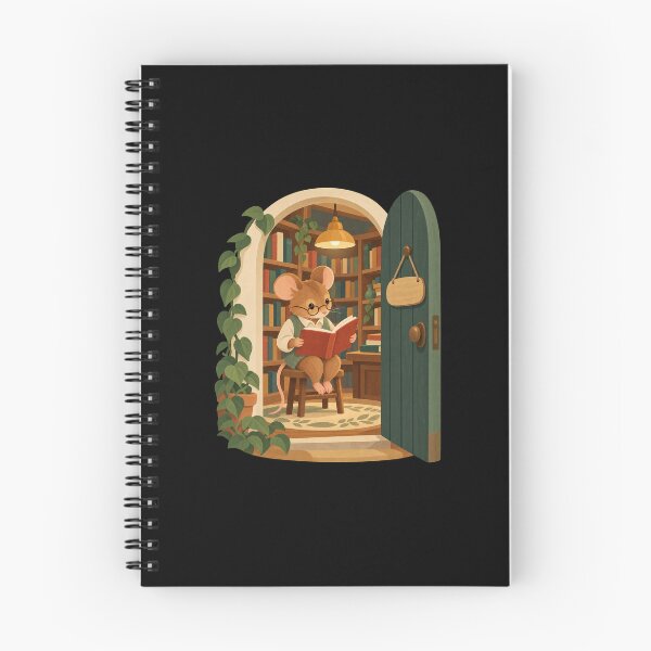Item preview, Cozy Mouse Reading in an After Hours Library designed and sold by AMICO77.