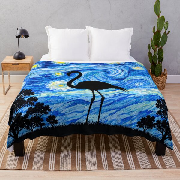 Item preview, Funny Flamingo Starry Night Painting Moon Star Zoo Boys Girls designed and sold by FurryHavenPH.