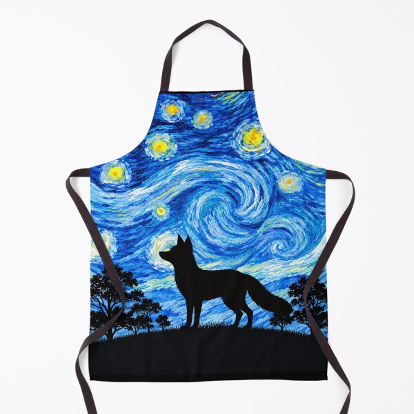 Item preview, Funny Fox Starry Night Painting Moon Star Zoo Boys Girls designed and sold by FurryHavenPH.