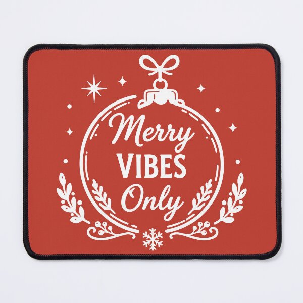 Item preview, Merry Vibes Only – Christmas Ornament Holiday Art designed and sold by Tklezardesigns.