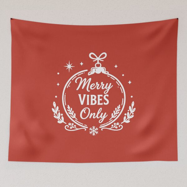 Item preview, Merry Vibes Only – Christmas Ornament Holiday Art designed and sold by Tklezardesigns.