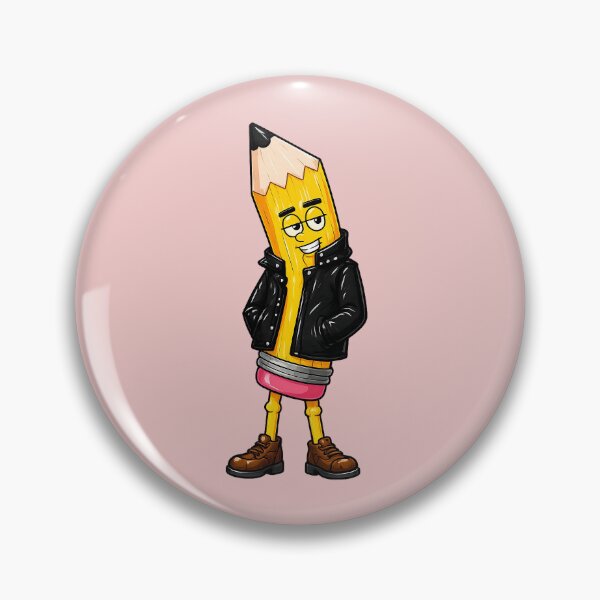 Item preview, Penny in a Leather Jacket – Cute Kawaii Character Illustration designed and sold by Classroom Crew Studio.