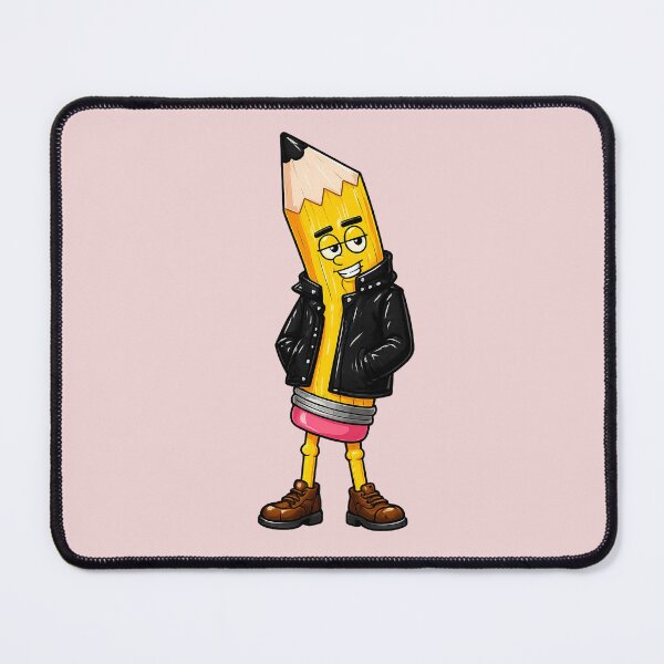 Item preview, Penny in a Leather Jacket – Cute Kawaii Character Illustration designed and sold by Classroom Crew Studio.