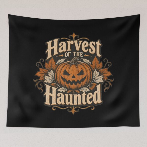 Item preview, Harvest Of The Haunted Vintage Jack O Lantern Pumpkin Halloween  designed and sold by Neon Bones Studio.