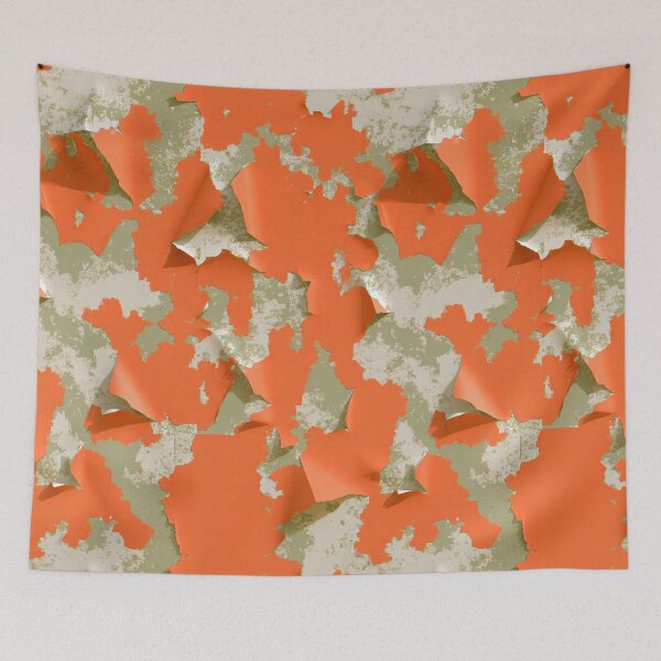 Item preview, Flaking Orange Paint on Weathered Wall Texture designed and sold by Piotrek0001.