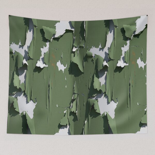 Item preview, Weathered Sage Green Peeling Paint on Wood designed and sold by Piotrek0001.