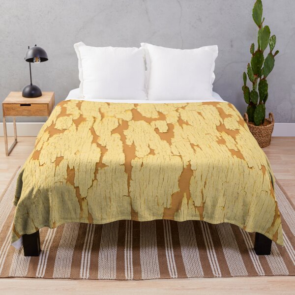 Item preview, Vintage Pastel Yellow Peeling Paint on Wood designed and sold by Piotrek0001.