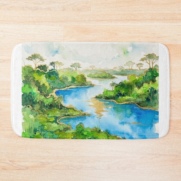 Aperçu de l'œuvre Rivière Gualeguaychú à l'aquarelle - Paysages argentins créée et vendue par Esencia Argentina.