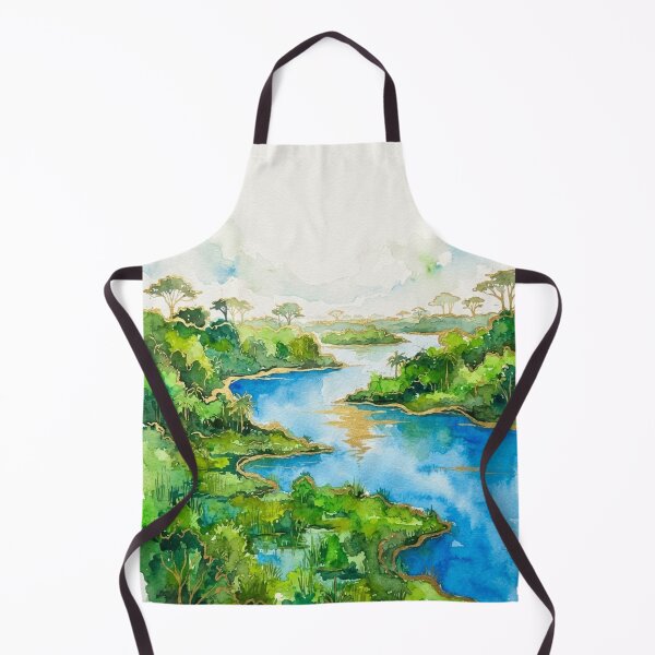 Item preview, Gualeguaychú River in Watercolor - Argentine Landscapes designed and sold by Esencia Argentina.