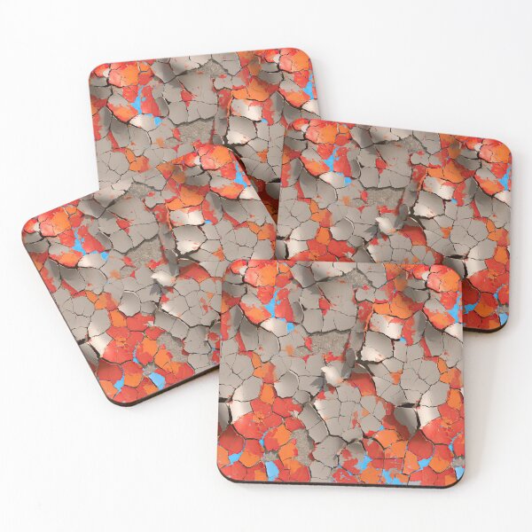 Item preview, Cracked Red and Grey Flaking Paint Surface designed and sold by Piotrek0001.