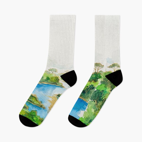Item preview, Gualeguaychú River in Watercolor - Argentine Landscapes designed and sold by Esencia Argentina.