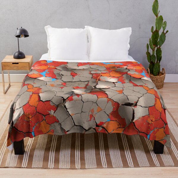 Item preview, Cracked Red and Grey Flaking Paint Surface designed and sold by Piotrek0001.