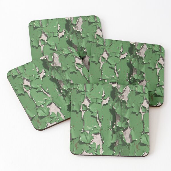 Item preview, Heavy Curling Green Paint on Concrete Wall designed and sold by Piotrek0001.
