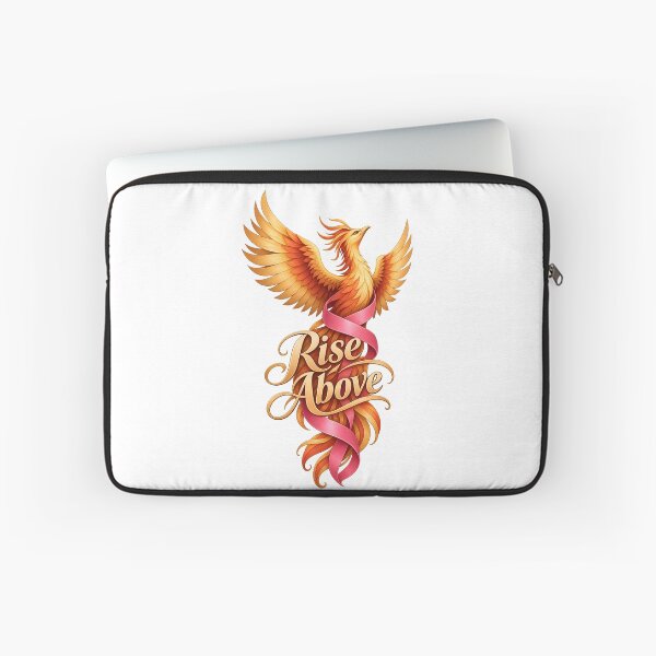 Item preview, Rise Above Phoenix Bird Ribbon Cancer Survivor designed and sold by UniversPlant | Blooming with Hope.
