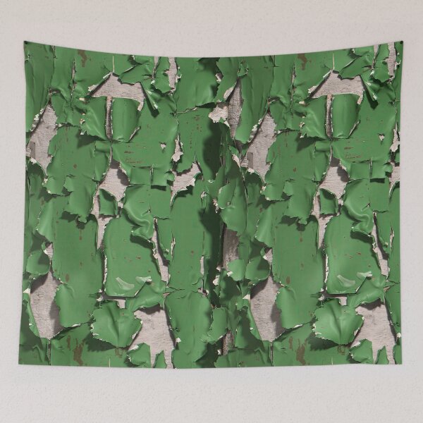 Item preview, Heavy Curling Green Paint on Concrete Wall designed and sold by Piotrek0001.