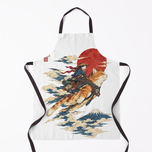 Item preview, Samurai Cat Riding Giant Cat Ukiyo E designed and sold by Dlvznbm.
