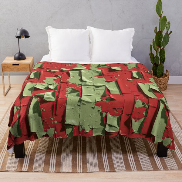 Item preview, Chipped Olive Paint over Red Brick Texture designed and sold by Piotrek0001.