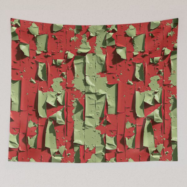 Item preview, Chipped Olive Paint over Red Brick Texture designed and sold by Piotrek0001.