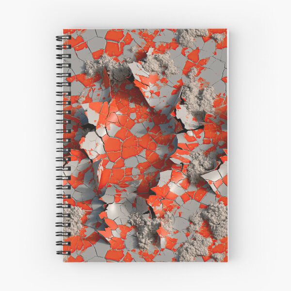 Item preview, High Relief Orange and Grey Flaking Plaster designed and sold by Piotrek0001.