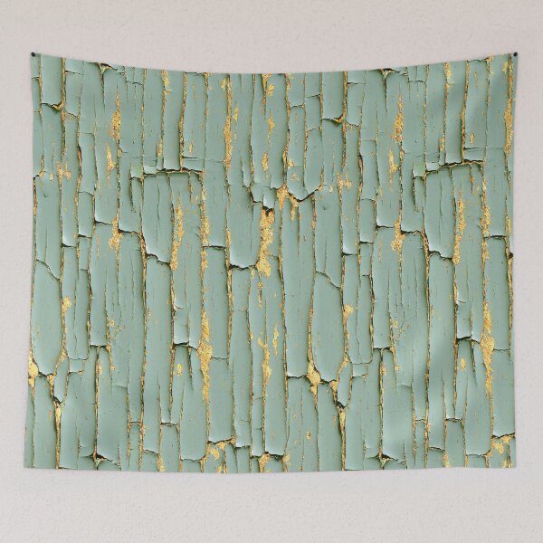 Item preview, Distressed Seafoam Green Peeling Paint Wood designed and sold by Piotrek0001.