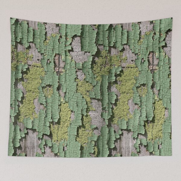 Item preview, Aged Mossy Green Peeling Bark Wood Texture designed and sold by Piotrek0001.