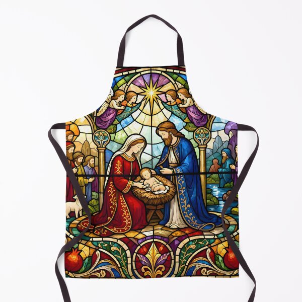 Item preview, Classic Stained Glass Nativity Scene designed and sold by Sybille-Yates.
